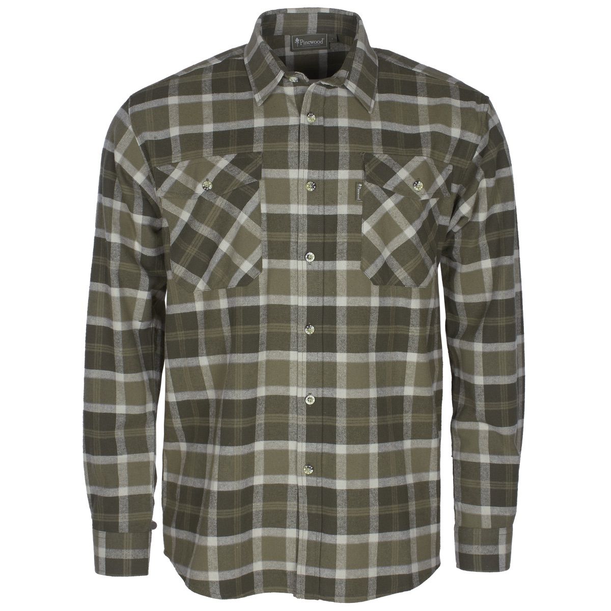 9026-747-01_Pinewood-Harjedalen-Shirt-Mens_Mossgreen-Hunting-Olive