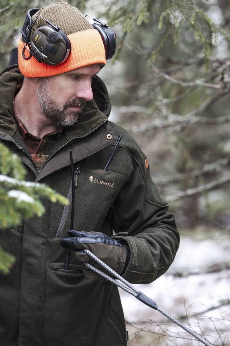 Pinewood Småland Wendbare Jägermütze (Mossgrün/Orange)