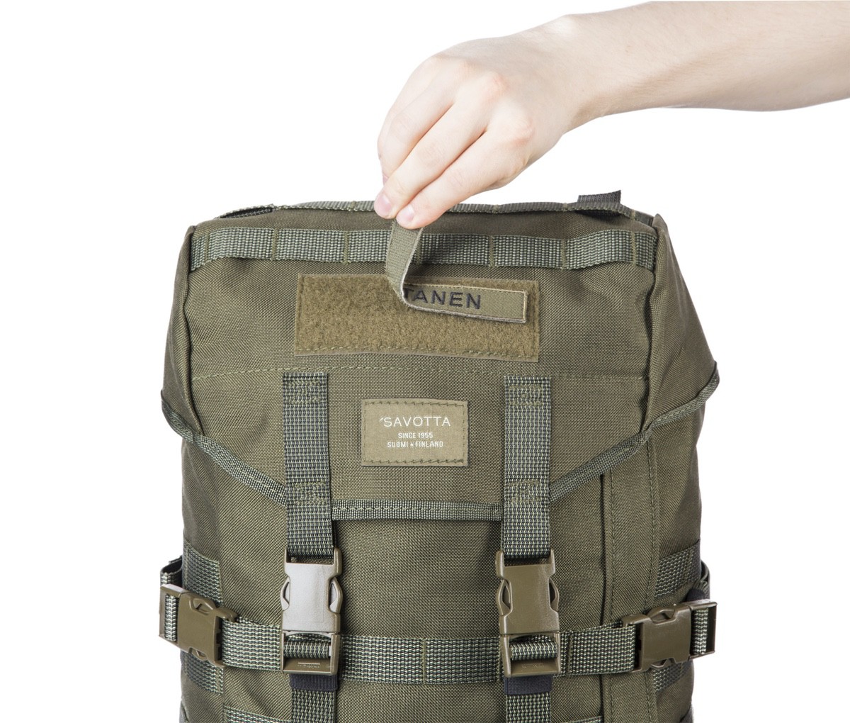 Savotta Jäger Rucksack II oliv Tagesrucksack Modular Molle Militär Wasserdicht