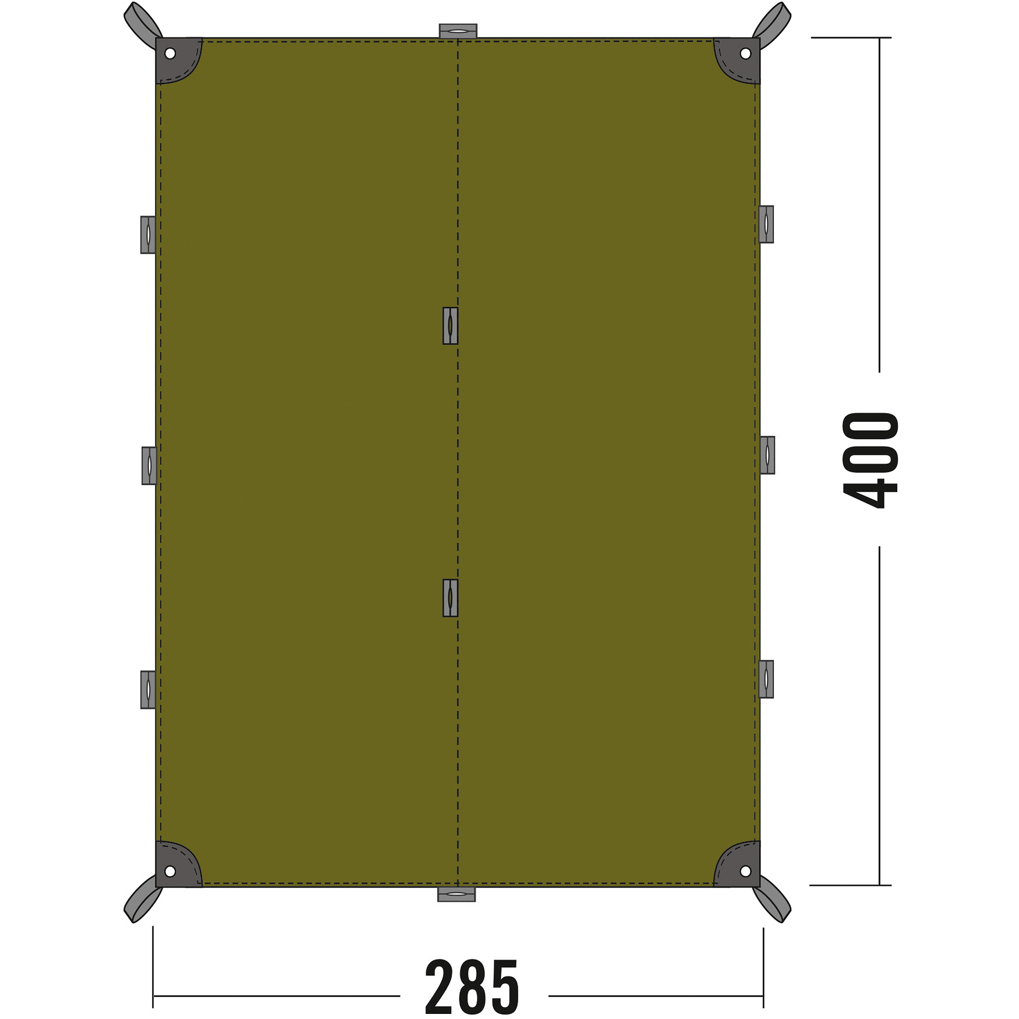 EVERNEW Tarp TC 4 285 × 400 cm 9 ft. 4