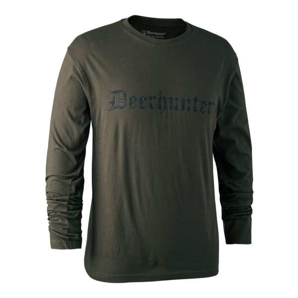 Deerhunter Logo T-Shirt mit langen Ärmeln